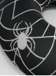 Gothic Style Soft Spider Web Print Detachable Black U Shaped High Elastic Memory Pillow