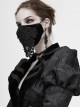 Gothic Style Gorgeous Lace Embroidery With Hand Sewn Beads Adjustable Black Velvet Mask