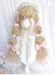 Rose Garden Series Versatile Soft Girl Creamy Rice Golden Woolly Curly Doll Sense Long Hair Sweet Lolita Wig