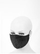 Gothic Style Exquisite Velvet Embossed Adjustable Men's Black Mask