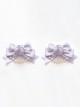 French-Style Elegant Versatile Retro Fabric Rose Pearl Chain Sweet Lolita Satin Bowknot Hairpin