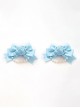 French-Style Elegant Versatile Retro Fabric Rose Pearl Chain Sweet Lolita Satin Bowknot Hairpin