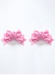 French-Style Elegant Versatile Retro Fabric Rose Pearl Chain Sweet Lolita Satin Bowknot Hairpin