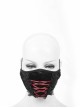 Gothic Style Exquisite Velvet Splicing Lace Red Rope Black Breathable Mask