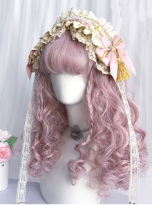 Profiterole Series Retro Doll Internal Buckle Bangs Palace Style Long Curly Hair Sweet Lolita Wig