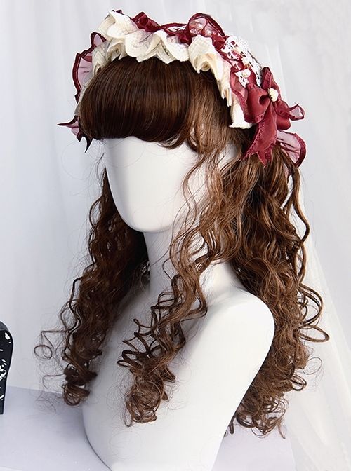 Profiterole Series Retro Doll Internal Buckle Bangs Palace Style Long Curly Hair Sweet Lolita Wig