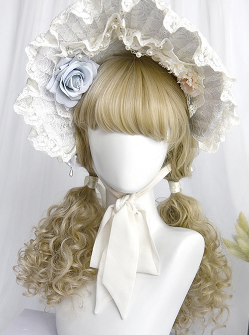 Profiterole Series Retro Doll Internal Buckle Bangs Palace Style Long Curly Hair Sweet Lolita Wig