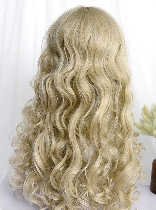 Profiterole Series Retro Doll Internal Buckle Bangs Palace Style Long Curly Hair Sweet Lolita Wig