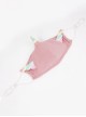 Punk Style Cute Striped Knitted Front Unicorn Wings Decoration Pink Kids Mask