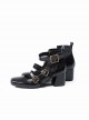 Prayer Psalm Series Elegant Retro Versatile Classic Lolita Three Buckle Square Toe High Heels Mary Jane Shoes