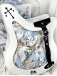 Sweet Cool Bass Shape Rock Band Fashional Transparent Display Layer Itabag Punk Lolita Laser Shoulder Crossbody Bag