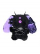 Halloween Limited Evil Mysterious Black Purple Devil One-Eyed Rabbit Gothic Punk Lolita Plush Toy Crossbody Bag