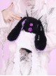 Halloween Limited Evil Mysterious Black Purple Devil One-Eyed Rabbit Gothic Punk Lolita Plush Toy Crossbody Bag