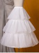 Versatile Basic Long Version Soft Mesh Yarn Classic Lolita Dress Support 70cm Fish Bone Tutu Skirt