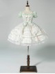 Limited Mood Series Spring Lilac Princess Ballet Elegant Sweet Dreamlike Organza Lace Classic Lolita Puff Sleeves Dress