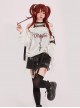 Dragon Skeleton Series Kawaii Fashion Spice Girls Graffiti Skinny Package Hip High Waisted Old Washed Denim Skirt Shorts