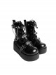 Cross Of Thorns Series Black Thick Bottom Punk Lolita Muffin Subculture Spice Girls Short Knight Martin Boots