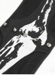 Punk Style Stretch Knit Fabric Skull Print On The Front Black Breathable Daily Leggings