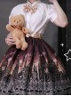 Mercerized Satin Three-Dimensional Pleated Elegant Puff Sleeve Soft Classic Lolita Bowknot Tie Shirt