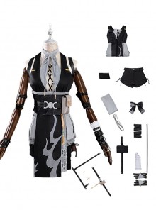 Game Wuthering Waves Halloween Cosplay Female Rover Outfit Costume Set Without Boots