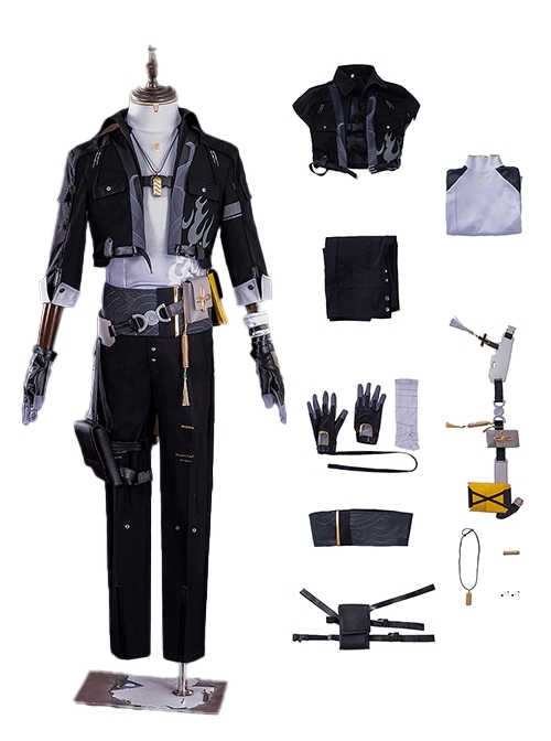 Game Wuthering Waves Halloween Cosplay Male Rover Outfit Costume Full Set