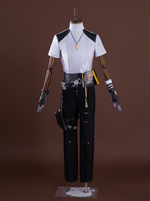 Game Wuthering Waves Halloween Cosplay Male Rover Outfit Costume Full Set