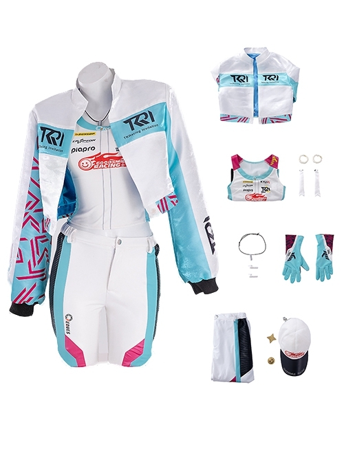 Racing Miku Kyojo Cup 2024 Halloween Cosplay Hatsune Miku Costume Full Set