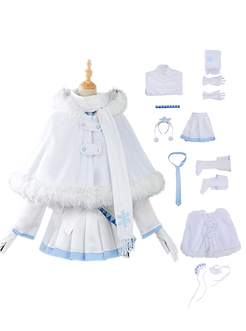 Snow Miku 2024 x Mitsukoshi Collaboration Halloween Cosplay Hatsune Miku Halloween Costume Full Set