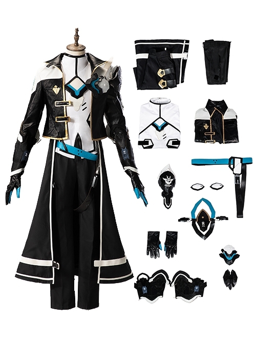 Game Honkai Impact 3 Halloween Cosplay Kevin Kaslana Costume Full Set