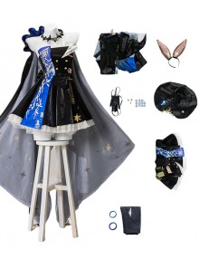Game Arknights Halloween Cosplay Ambience Synesthesia Amiya Costume Updated Version Full Set