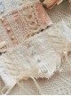 Morning Ode Series Gorgeous Palace Style Classic Lolita Fishbone Ribbon Bowknot Pearl Lace Waistband