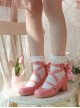 Tonight Moonlight Series Cute Doll Ballet Cross Ribbon Bowknot Round Toe Sweet Lolita Glossy Mary Jane Shoes