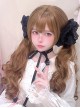 Dolls Convention Series Retro Golden Brown Dual Horsetail Long Curly Hair Cute Flat Bangs Sweet Lolita Wig