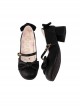 So Elegant Series Doll Sense Bowknot Sweet Lolita Round Toe Cute Daily Versatile Mid Heel Mary Jane Shoes