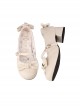 So Elegant Series Doll Sense Bowknot Sweet Lolita Round Toe Cute Daily Versatile Mid Heel Mary Jane Shoes