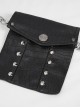 Gothic Style Personalized Crocodile Leather Waist Adjustable Metal Chain Side Hanging Bag Decoration Black Niche Lantern Pants