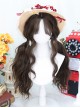 Waffles Series Daily Versatile Mid Split Dark Brown Long Curly Hair Sweet Lolita Full Head Wig