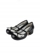 Little Leila Series Cute Lace Elegant Princess Style Mid Heel Round Toe Sweet Lolita Mary Jane Shoes