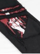 Punk Style Twill Hole Print Torn Skull Applique Pattern Decoration Black Everyday Men's Pants