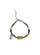 Elegant Cute Daily Chinoiserie Imitation Chalcedony Lucky Fortune Kawaii Fashion Bracelet