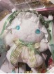 Cute Soft Girl Lace Gorgeous Bowknot Headband Plush Long-Eared Rabbit Doll Sweet Lolita Pearl Crossbody Bag Backpack