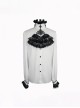 Gothic Style Simple Chiffon Fabric With Detachable Black Embroidered Lace Mock Collar White Ruffle Long Sleeve Shirt