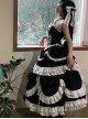 Dreamlike Ballet Princess Style Ornate Pleated Lace Trim Ribbon Bowknot Sweet Lolita Chiffon Petticoat Extension Skirt