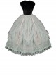 Dreamlike Ballet Princess Style Ornate Pleated Lace Trim Ribbon Bowknot Sweet Lolita Chiffon Petticoat Extension Skirt