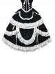 Dreamlike Ballet Princess Style Ornate Pleated Lace Trim Ribbon Bowknot Sweet Lolita Chiffon Petticoat Extension Skirt