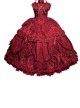 Dreamlike Ballet Princess Style Ornate Pleated Lace Trim Ribbon Bowknot Sweet Lolita Chiffon Petticoat Extension Skirt