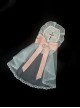 Cross Girl Series Metal 3D Embroidery Cross Decoration Bowknot Ruffles Lace Mesh Yarn Sweet Lolita Hairpin