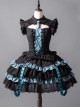 Hatsune Miku Collaboration Lace Dark Subculture Y2K Gothic Lolita Sleeveless Official Shirt Skirt Special Gift Box Suit