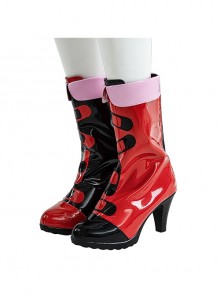 Suicide Squad Isekai Halloween Cosplay Harley Quinn Accessories Boots