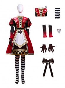 Game Alice Madness Returns Halloween Cosplay Alice Royal Suit High-end Version Costume Set Without Boots